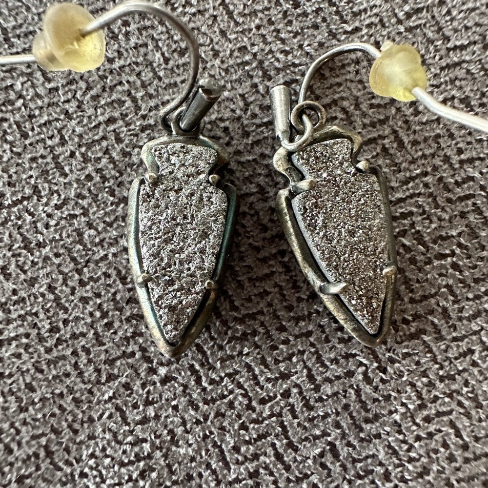 Arrowhead Drop Dangle Pierced Earrings - image 6